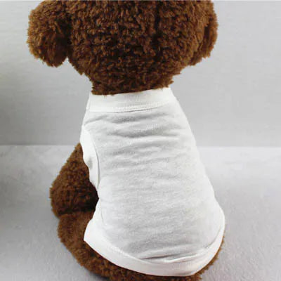 Velvet Cotton Pet Vest — Soft Sleeveless Summer Shirt for Dogs & Cats | 10 Colors & 7 Sizes