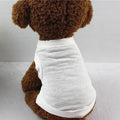 Velvet Cotton Pet Vest — Soft Sleeveless Summer Shirt for Dogs & Cats | 10 Colors & 7 Sizes