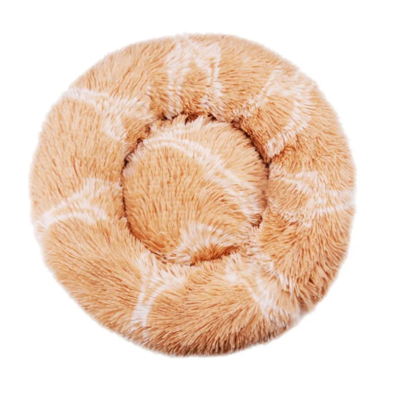 Velvet Cozy Cloud Pet Bed Warm Plush Bed for Dogs and Cats