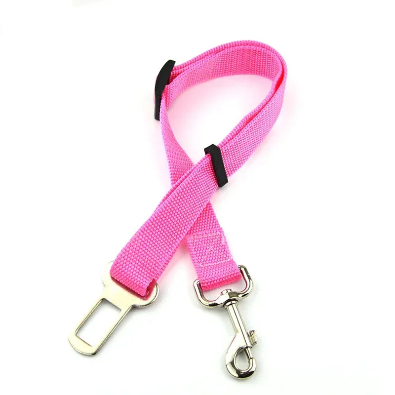 Velvet Pet Car Seat Belt — Adjustable Safety Belt for Dogs & Cats | 9 Colors & Universal Fit