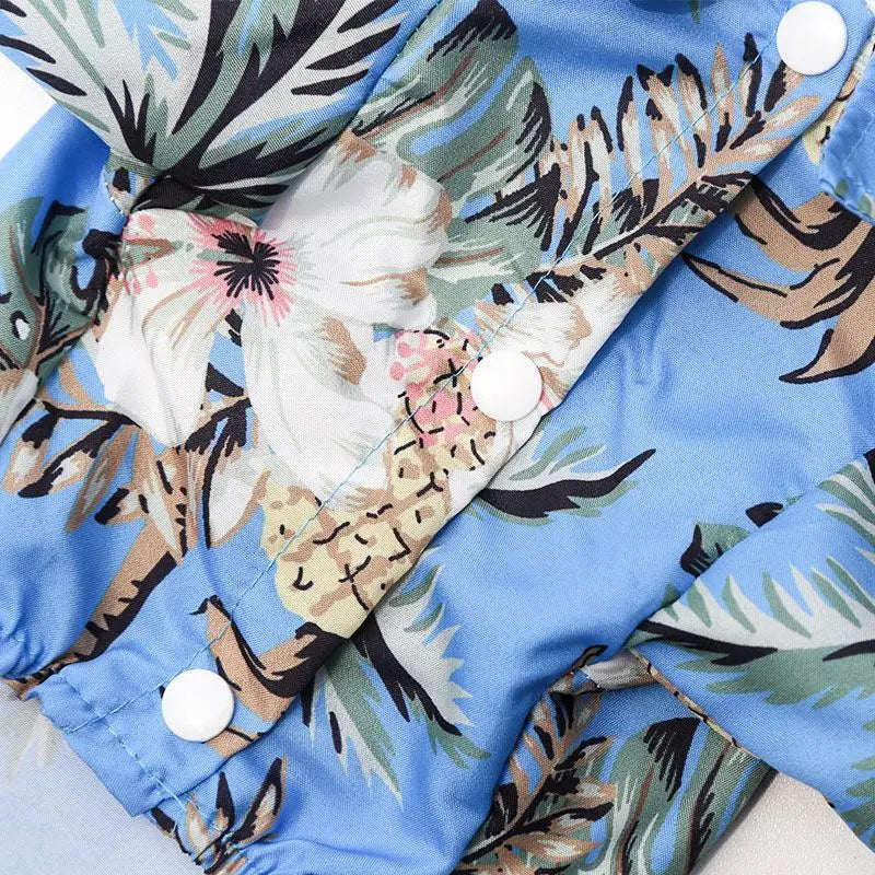 Velvet Hawaiian Pet Shirt — Tropical Pineapple Print Summer Shirt for Dogs & Cats | 6 Sizes & 4 Patterns