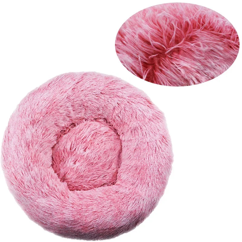 Velvet Cozy Cloud Pet Bed Warm Plush Bed for Dogs and Cats
