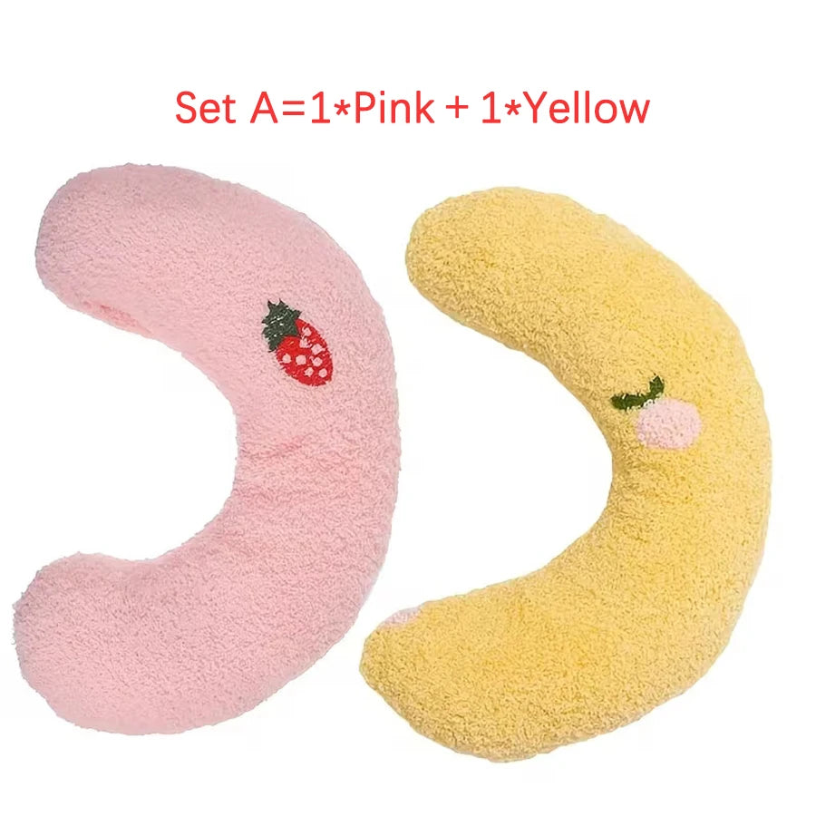 Velvet Pet Neck Pillow — Soft Plush Support Pillow & Toy for Cats & Small Dogs