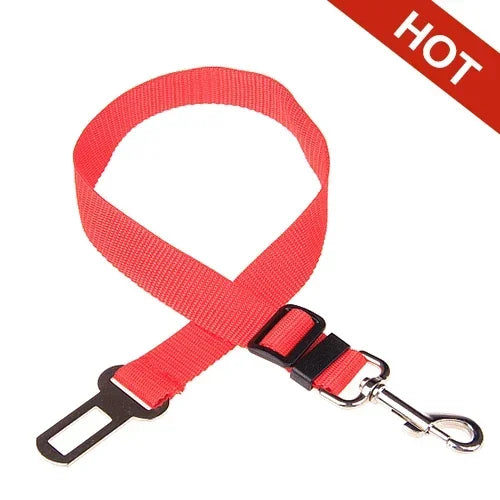 Velvet Pet Car Seat Belt — Adjustable Safety Belt for Dogs & Cats | 9 Colors & Universal Fit
