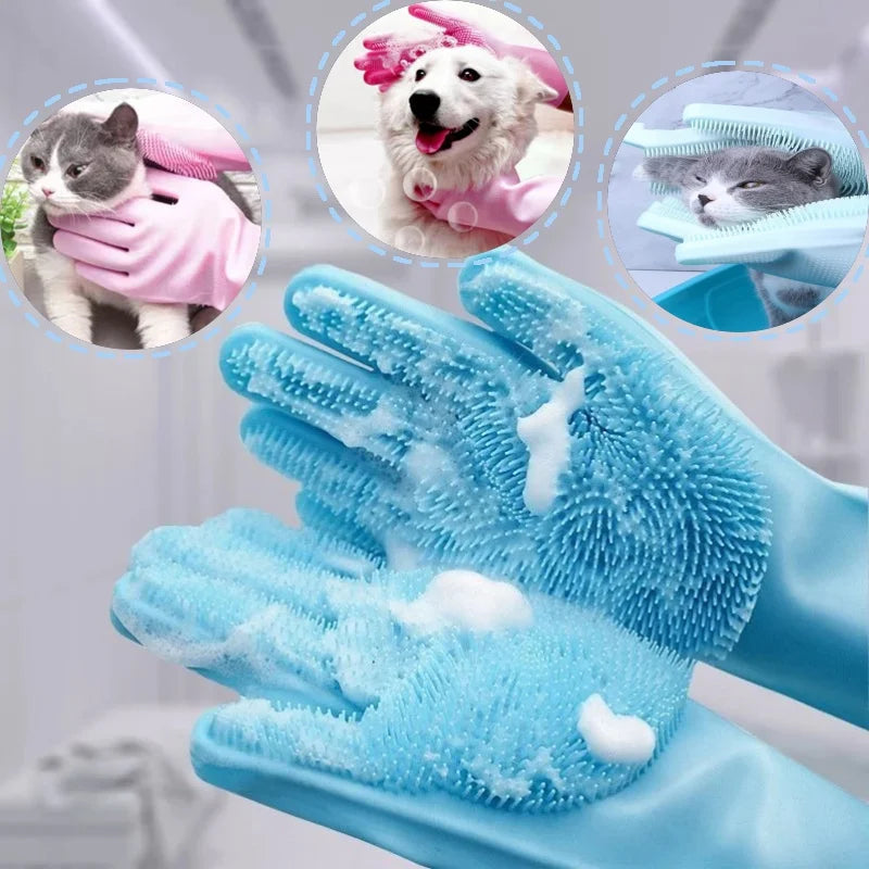 Pet Hair Removal Grooming Glove