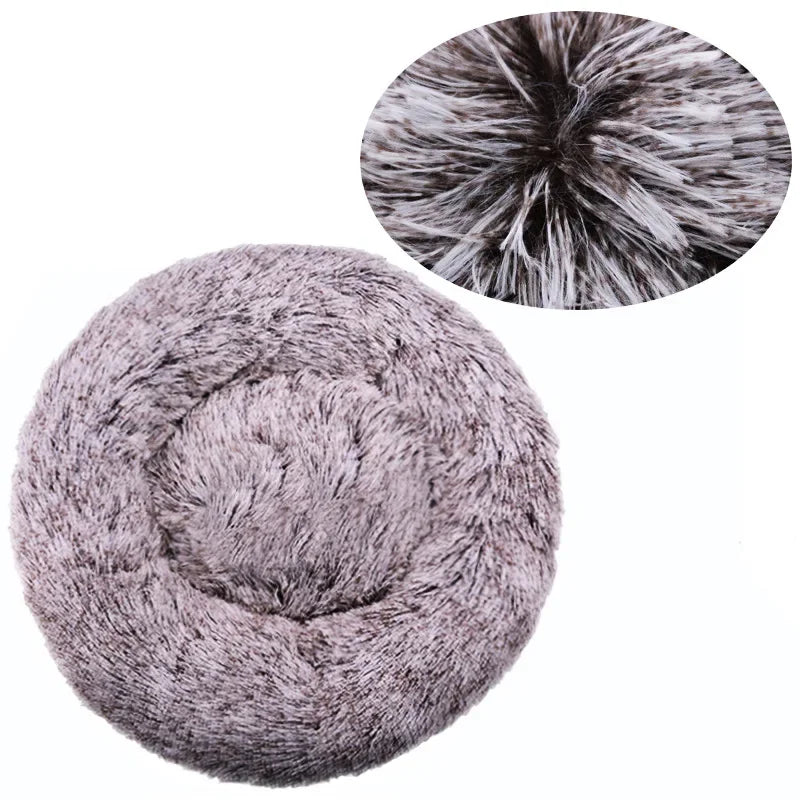 Velvet Cozy Cloud Pet Bed Warm Plush Bed for Dogs and Cats