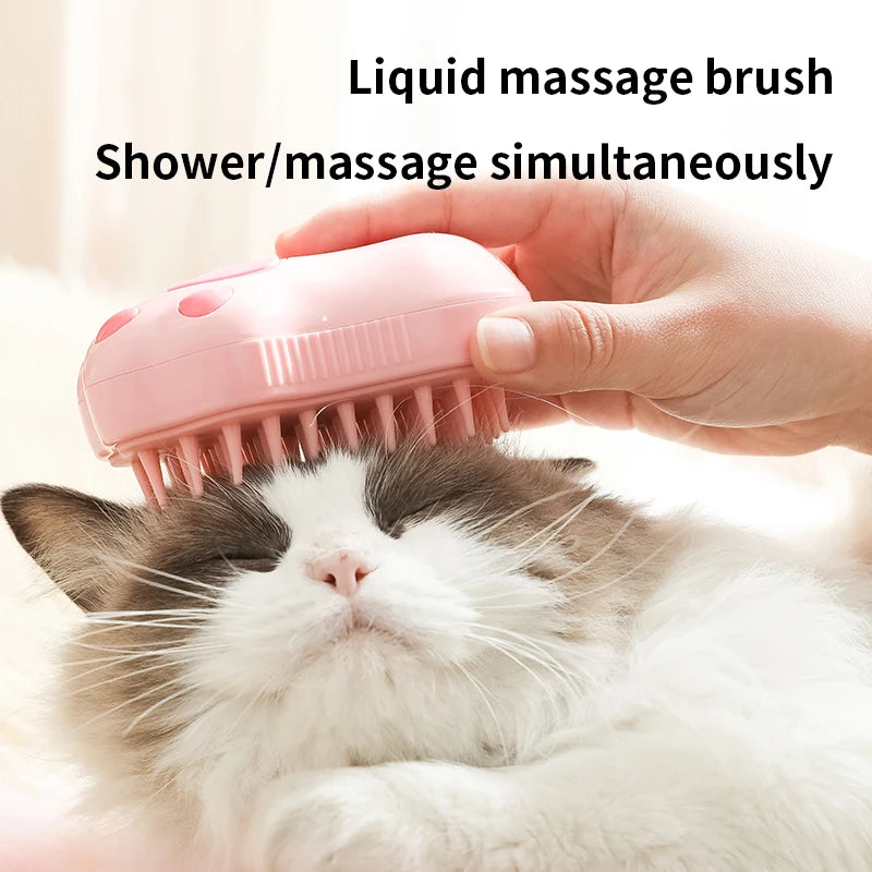 Steam Grooming Brush for Cats and Dogs