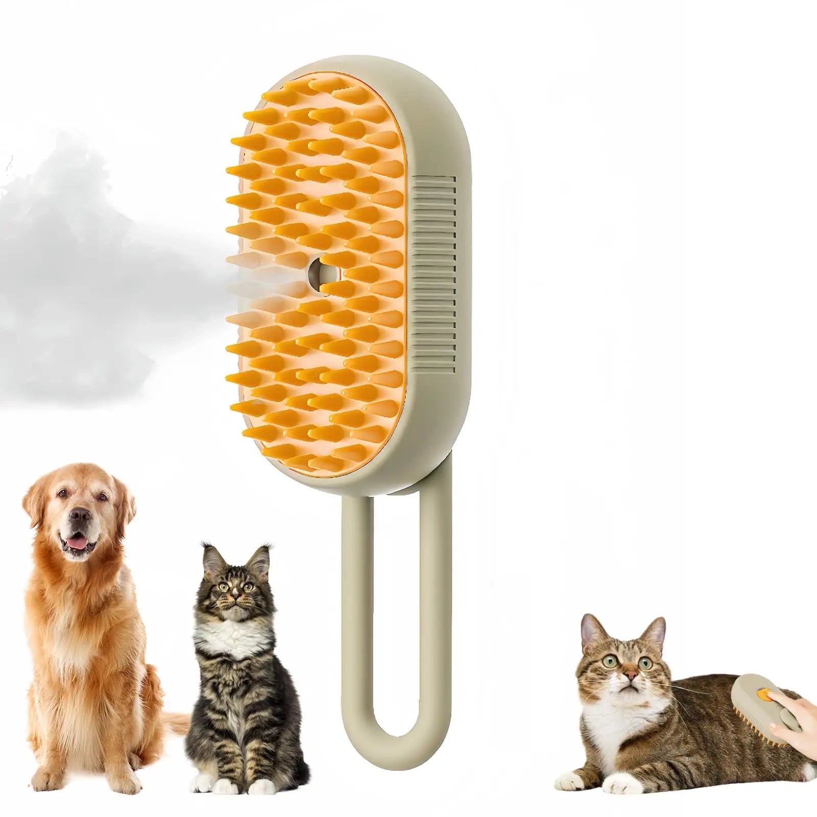 Steam Grooming Brush for Cats and Dogs