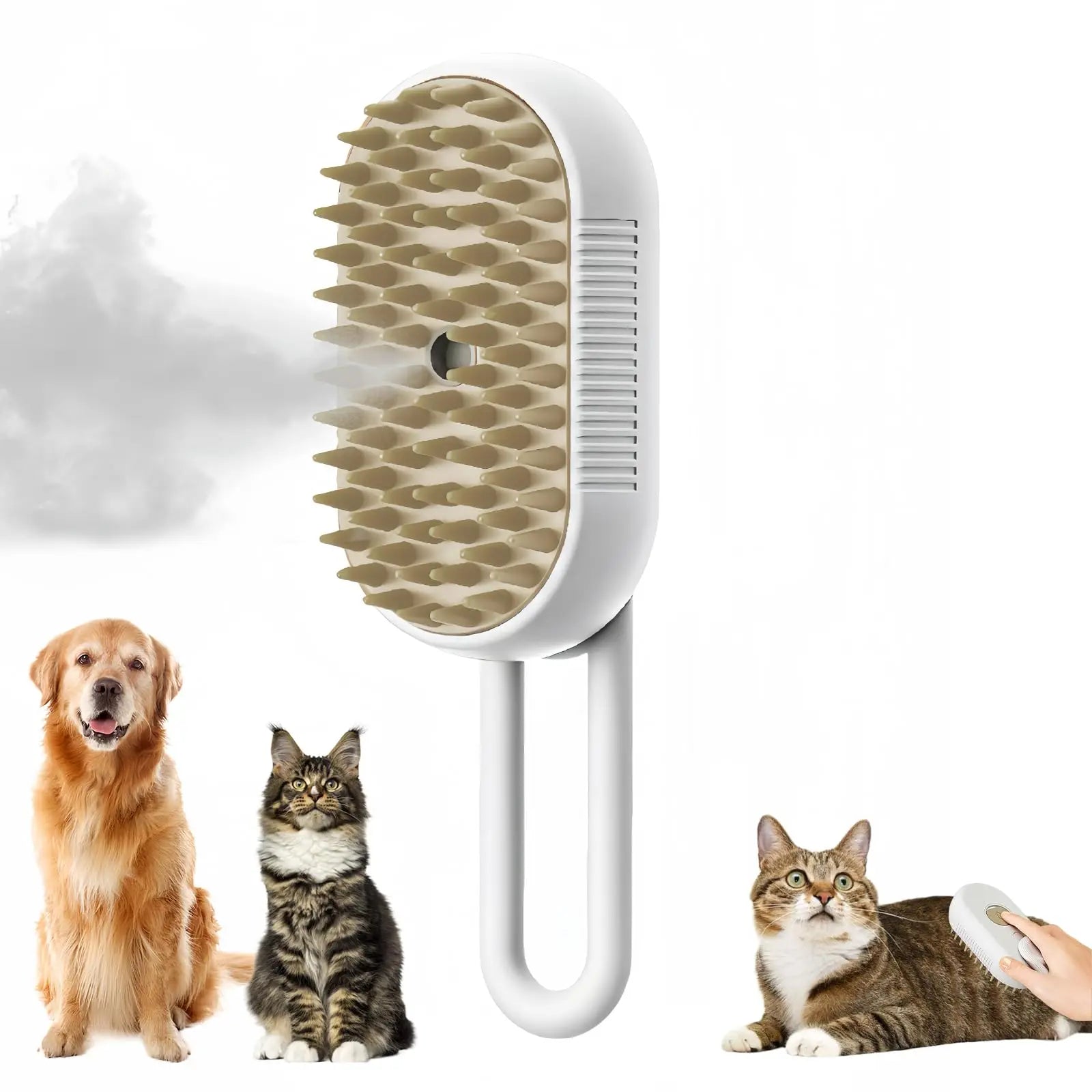 Steam Grooming Brush for Cats and Dogs