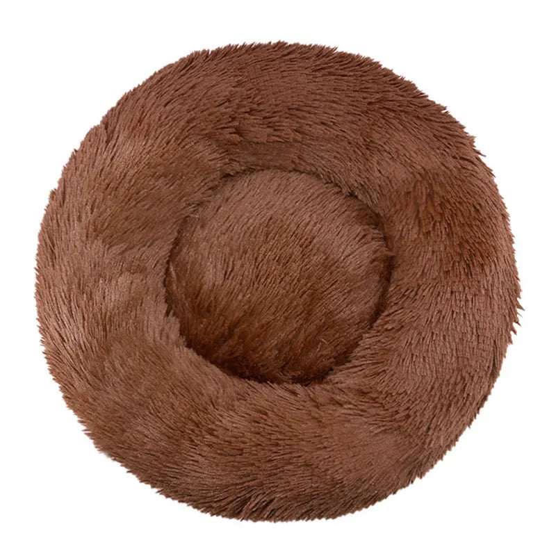 Velvet Cozy Cloud Pet Bed Warm Plush Bed for Dogs and Cats