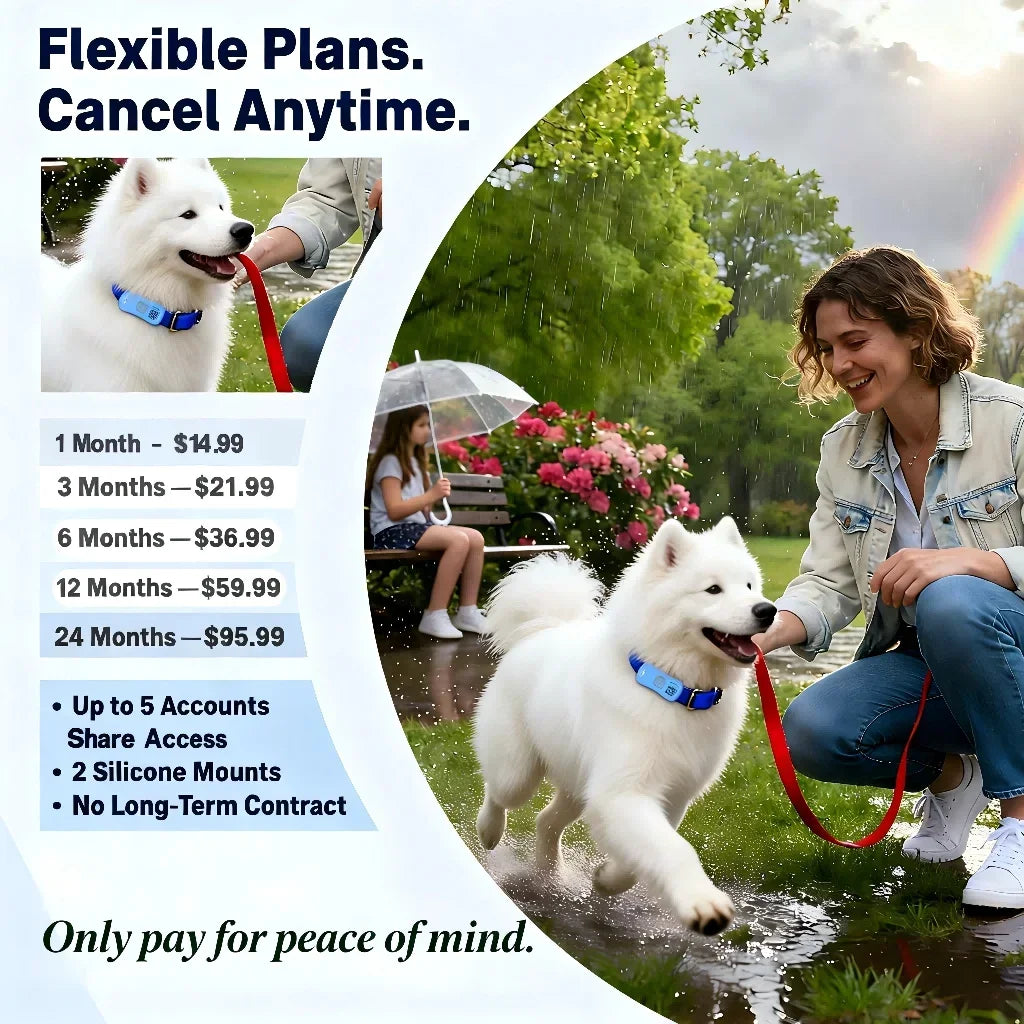 Velvet GPS Pet Tracker 4G Real Time Locator for Dogs and Cats
