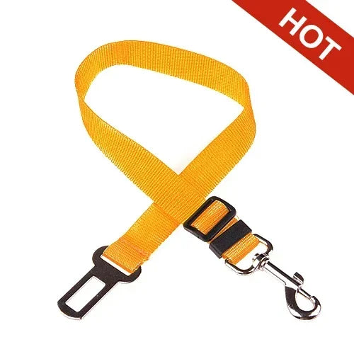 Velvet Pet Car Seat Belt — Adjustable Safety Belt for Dogs & Cats | 9 Colors & Universal Fit
