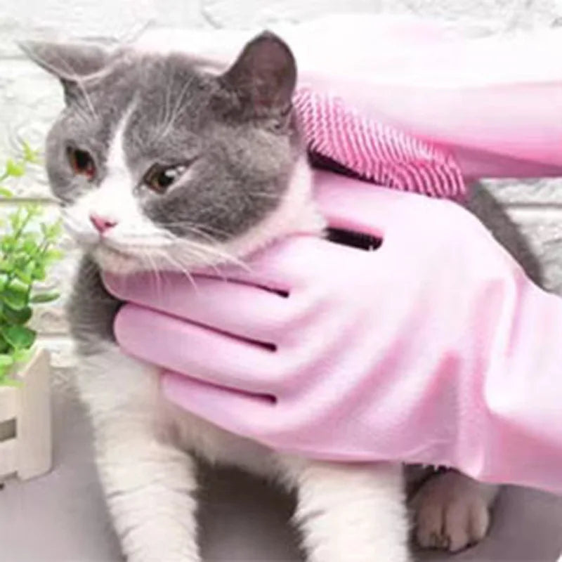 Pet Hair Removal Grooming Glove