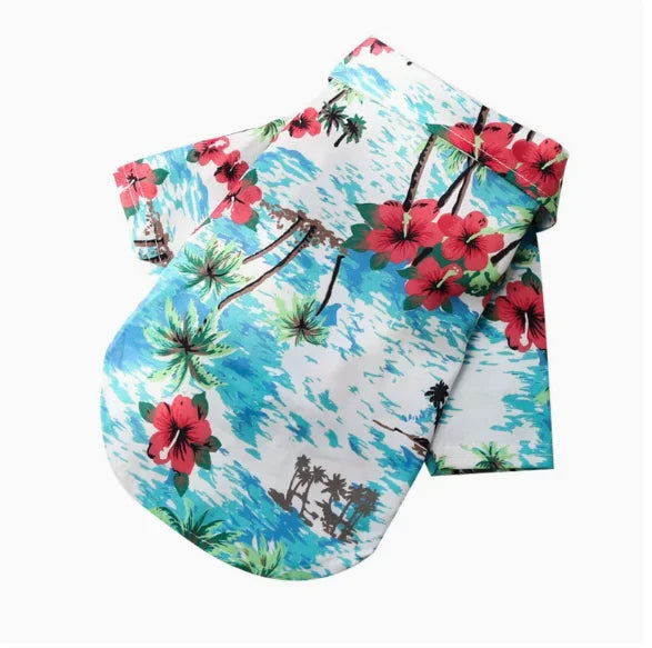 Velvet Hawaiian Pet Shirt — Tropical Pineapple Print Summer Shirt for Dogs & Cats | 6 Sizes & 4 Patterns