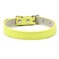Velvet PU Leather Pet Collar — Padded Quick Release Collar for Dogs & Cats | 16 Colors & 6 Sizes