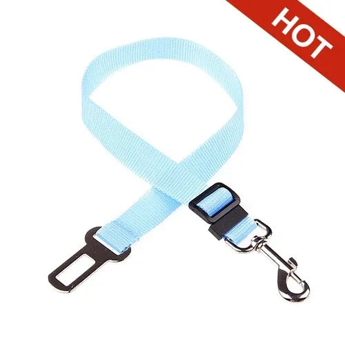 Velvet Adjustable Pet Seat Belt — Nylon Safety Car Belt for Dogs & Cats | Universal Fit | All Sizes