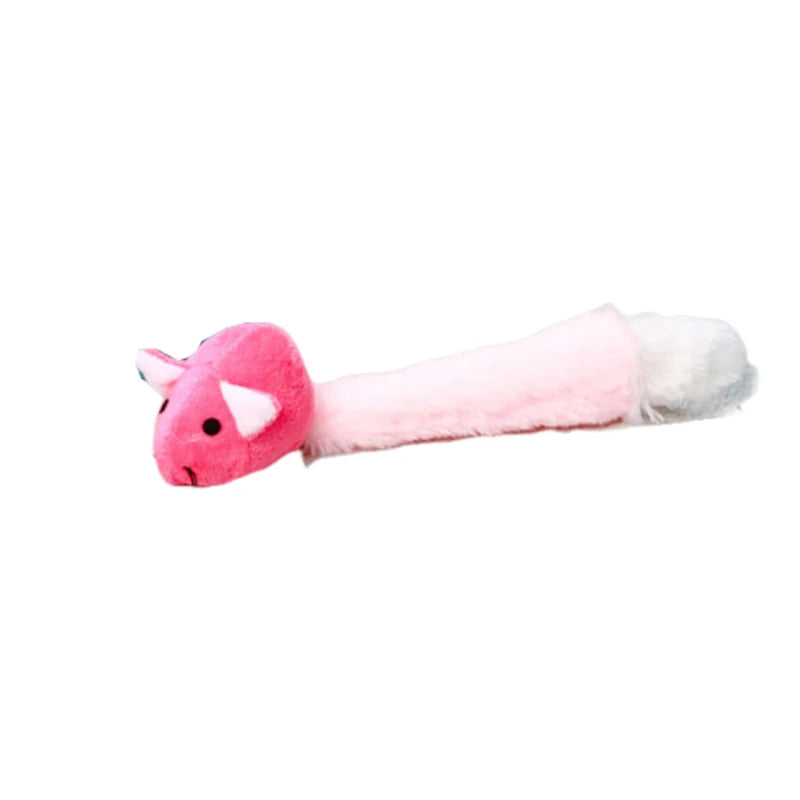 Velvet Mice Cat Toy Interactive Plush Mouse with Sisal Tail for Indoor Cats | 4 Colors