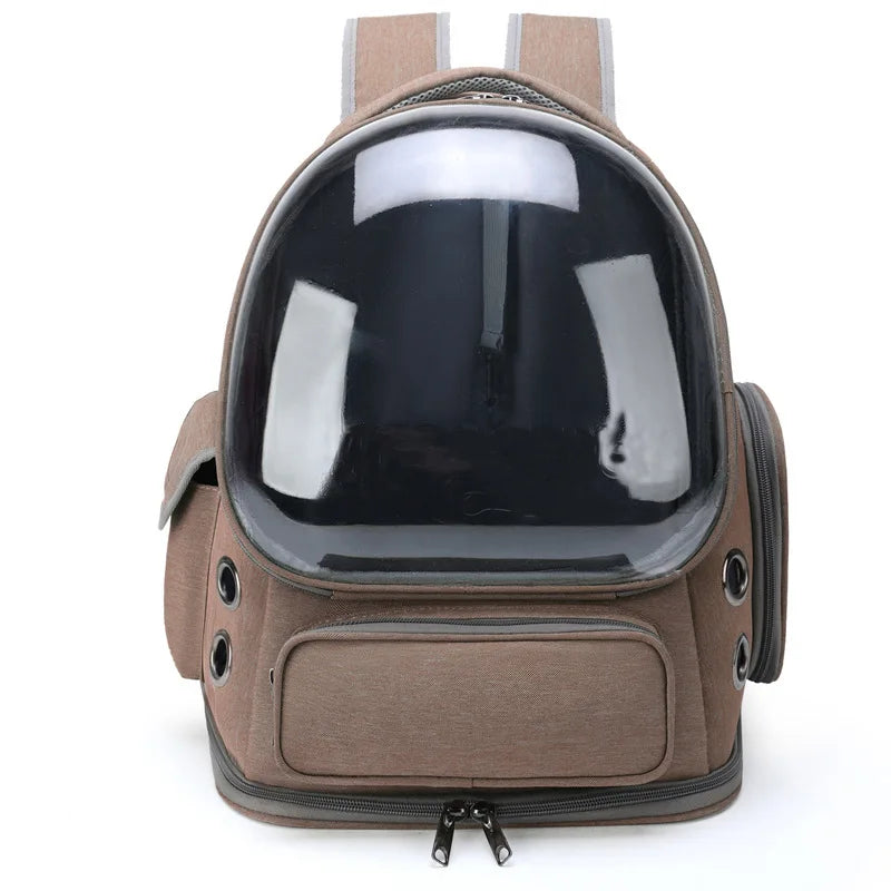 Velvet Pet Carrier Backpack — Breathable Waterproof Nylon Cat Bag | 3 Colors | 42x27x34cm