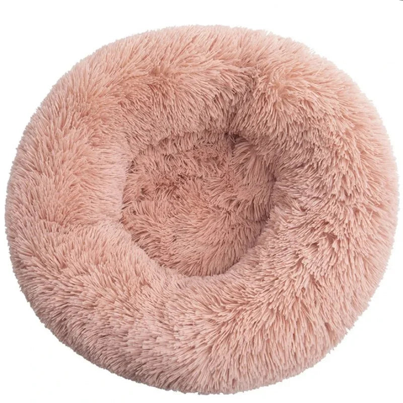 Velvet Cozy Cloud Pet Bed Warm Plush Bed for Dogs and Cats