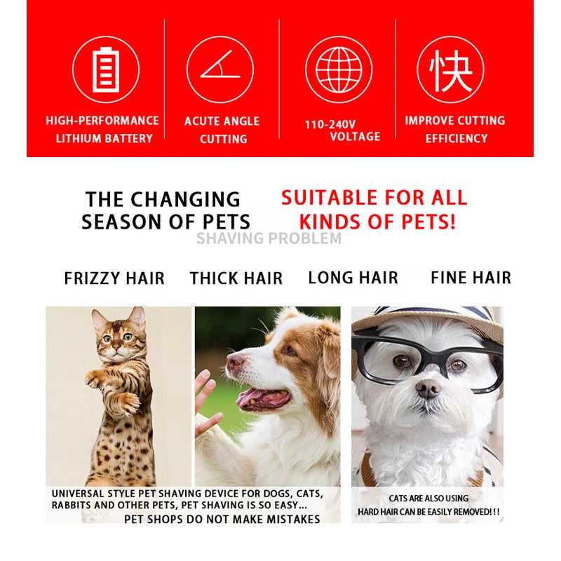 Velvet Pro Cordless Grooming Clipper for Dogs and Cats