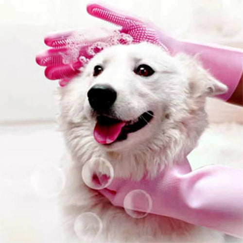 Pet Hair Removal Grooming Glove