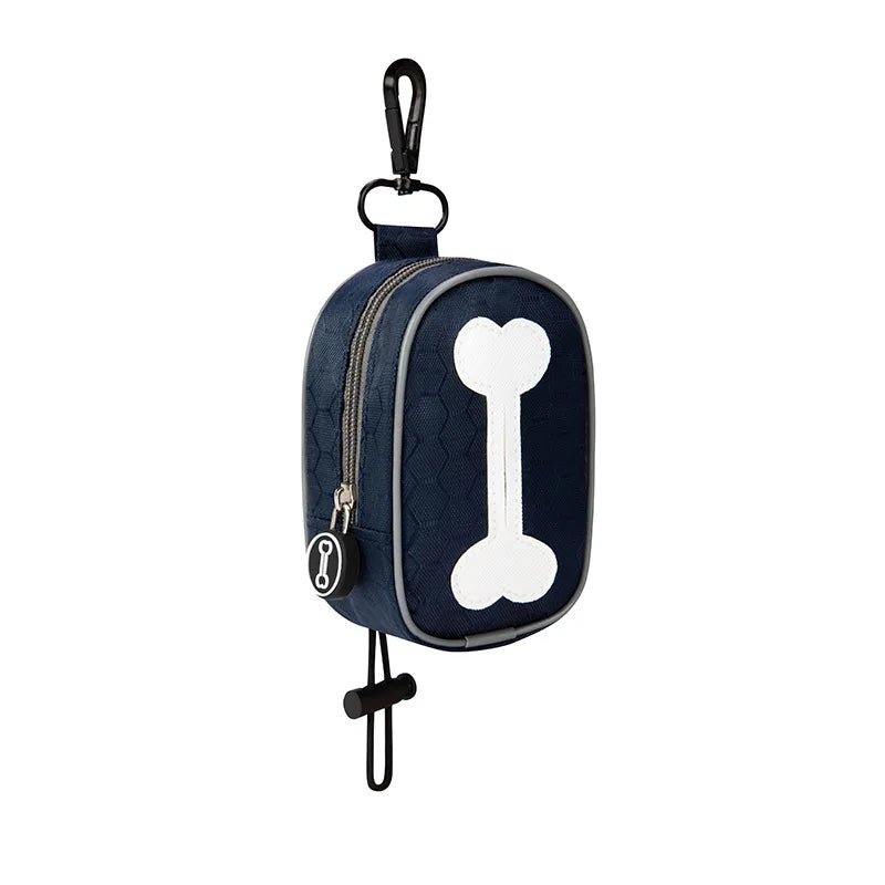 Dog Poop BagHangable Dispenser Zipper Dogs Walking Accessory Waste Bag Holder Portable Cute Garbage Bags Organizer Pet Supplies