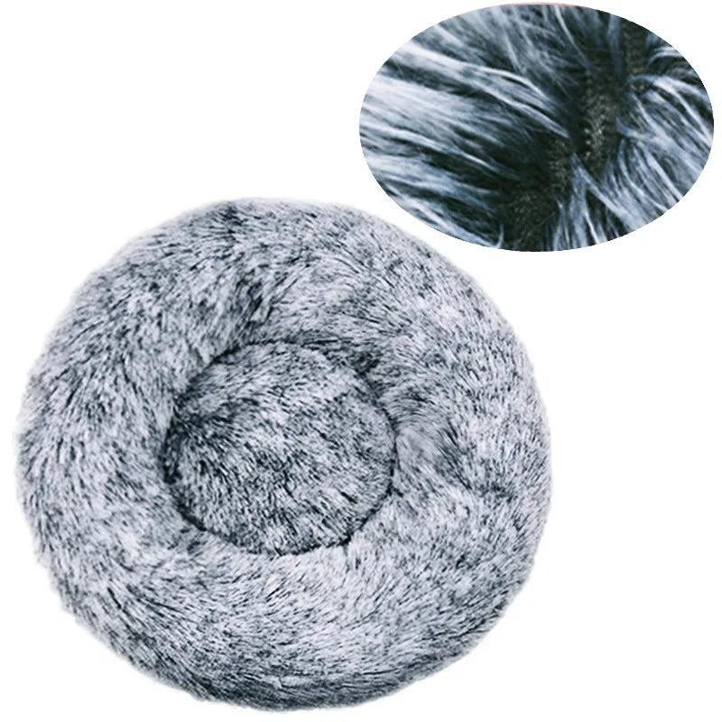 Velvet Cozy Cloud Pet Bed Warm Plush Bed for Dogs and Cats