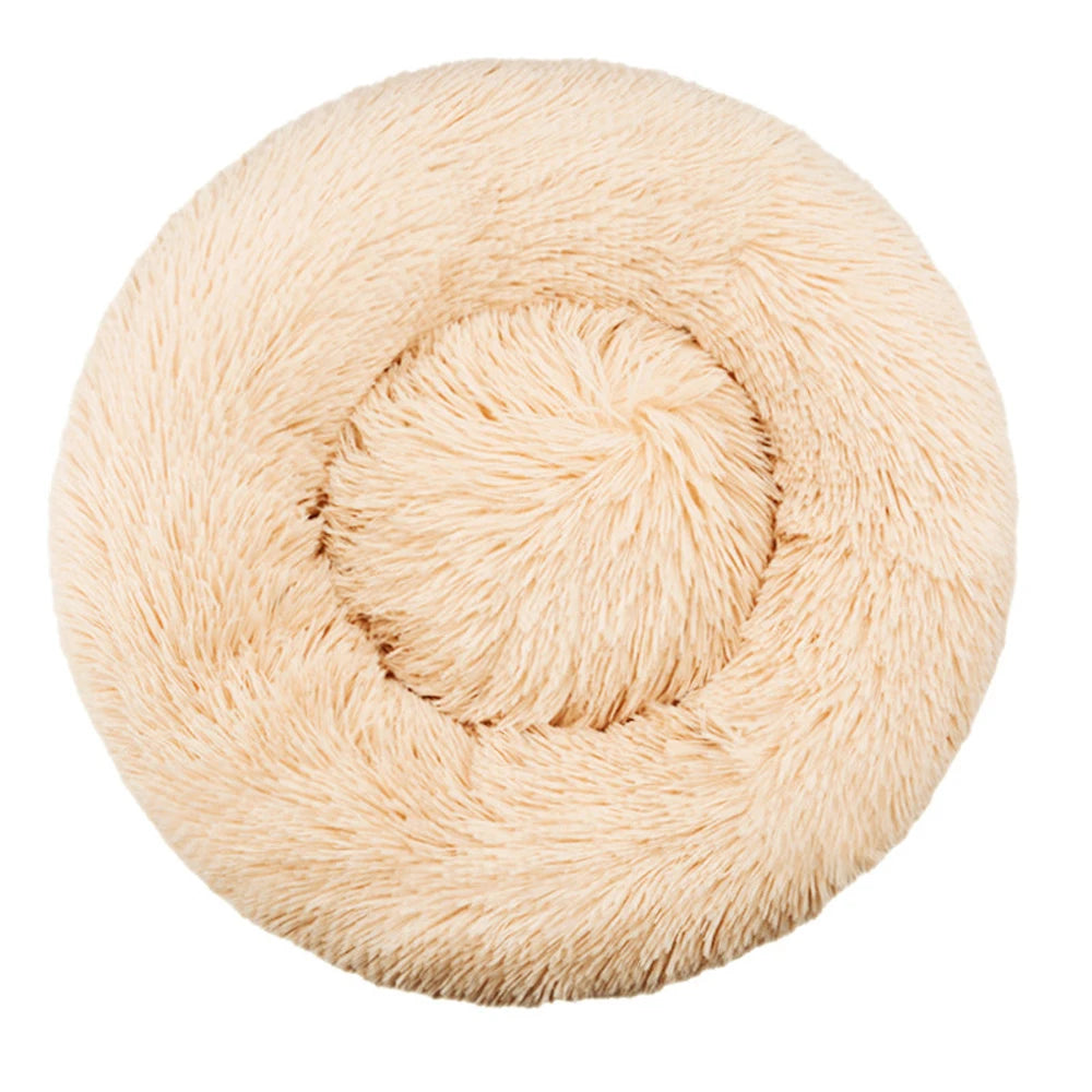 Velvet Cozy Cloud Pet Bed Warm Plush Bed for Dogs and Cats