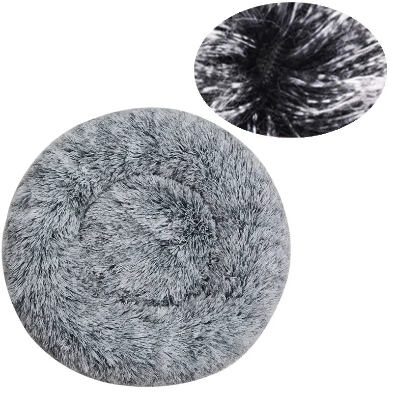 Velvet Cozy Cloud Pet Bed Warm Plush Bed for Dogs and Cats