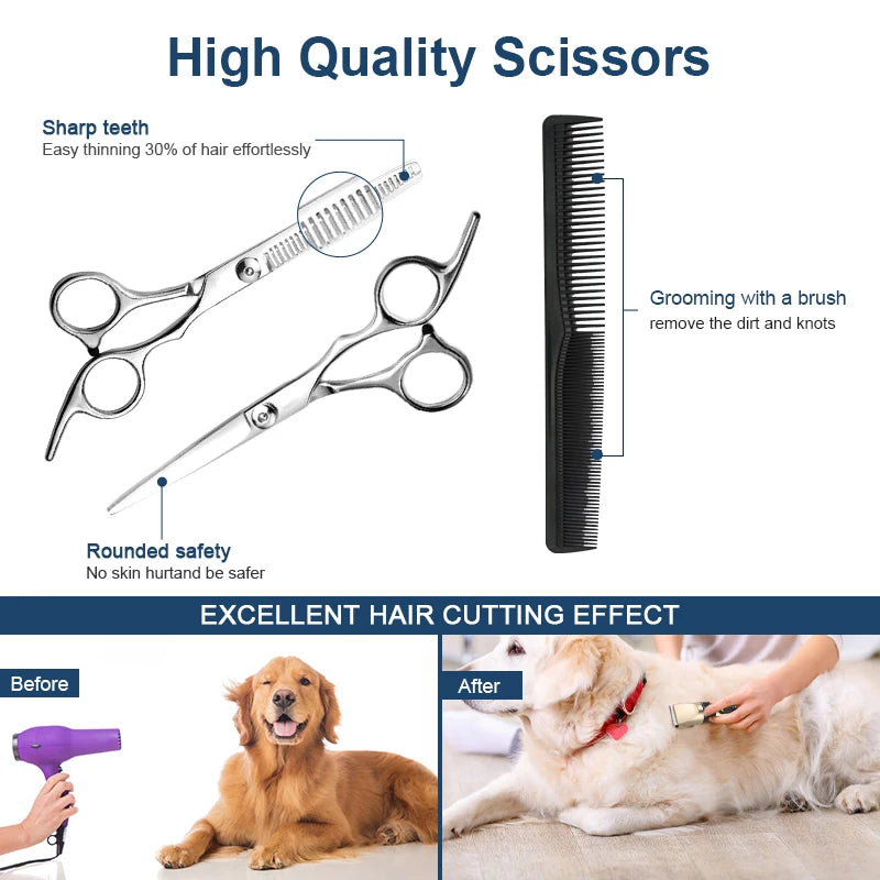 Rechargeable Pet Hair Clipper for Dogs and Cats