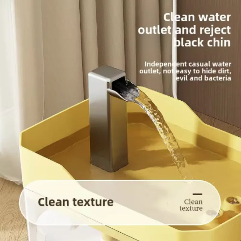 Velvet Automatic Cat Water Fountain Self Circulating 1500ml