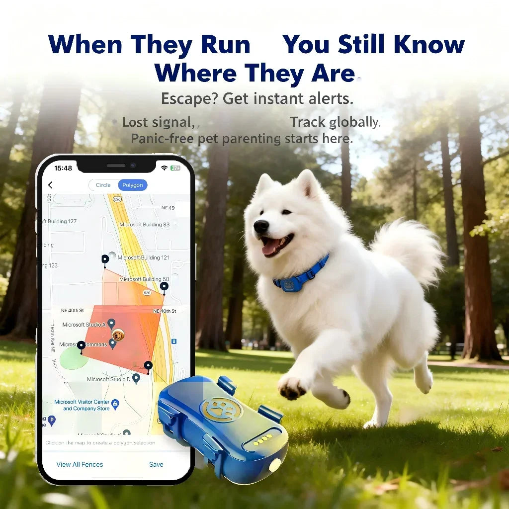 Velvet GPS Pet Tracker 4G Real Time Locator for Dogs and Cats