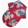 Velvet Hawaiian Pet Shirt — Tropical Pineapple Print Summer Shirt for Dogs & Cats | 6 Sizes & 4 Patterns