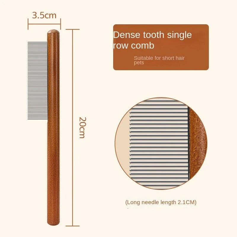 Wooden Pet Grooming Comb for Cats