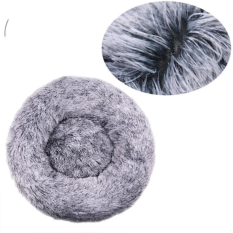 Velvet Cozy Cloud Pet Bed Warm Plush Bed for Dogs and Cats