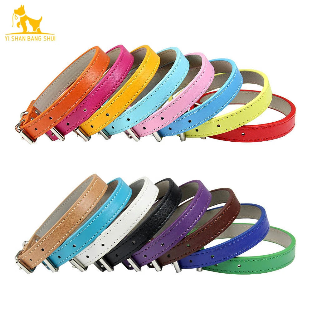 Velvet PU Leather Pet Collar — Padded Quick Release Collar for Dogs & Cats | 16 Colors & 6 Sizes