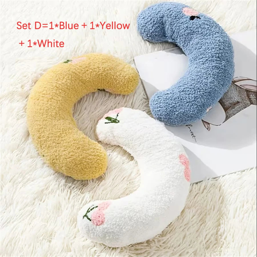 Velvet Pet Neck Pillow — Soft Plush Support Pillow & Toy for Cats & Small Dogs