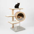 Velvet Modern Cat Tree