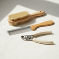Bamboo Brush Comb and Nail Clippers for Dogs & Cats